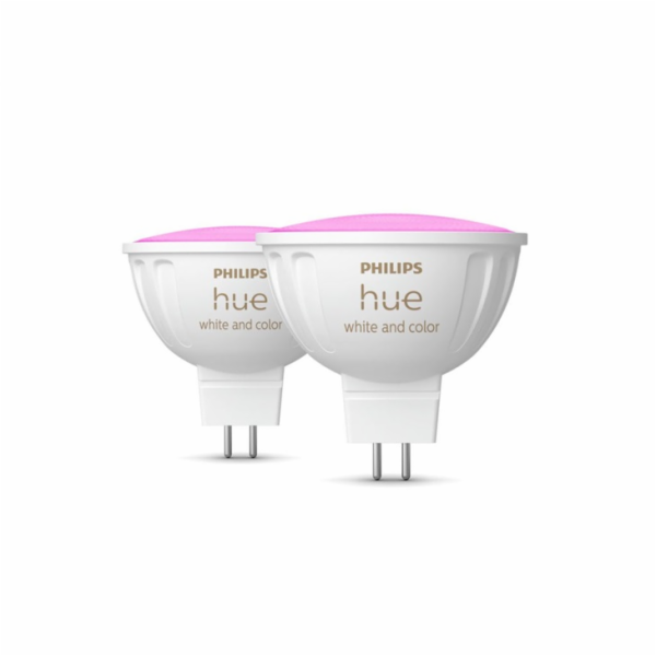 Philips Hue LED Lampe MR16 2pack Set 400lm White Color Amb.