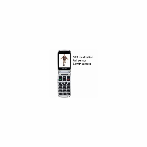 EVOLVEO EasyPhone FS červená barva