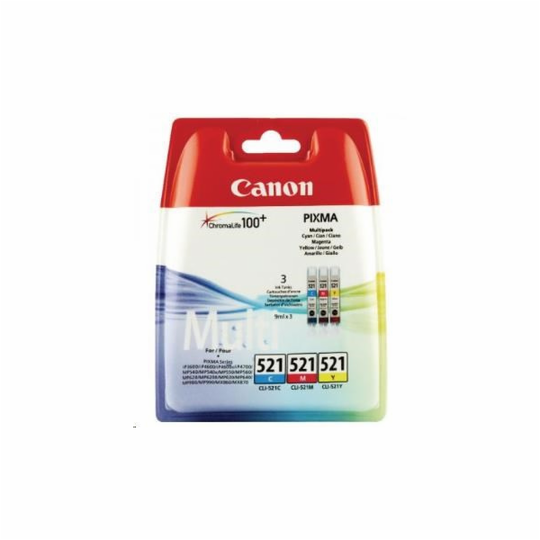Multibalení inkoustu Canon CLI-521