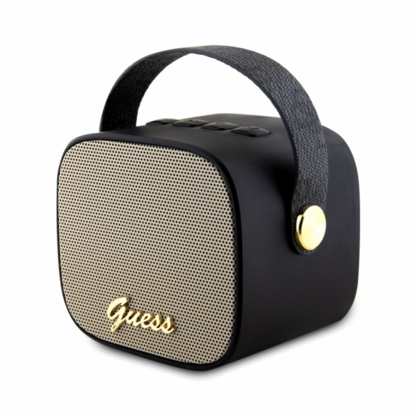 Guess Mini Bluetooth Speaker PU 4G Strap, černá Nové