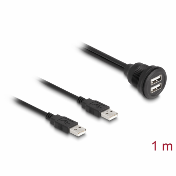 Delock - Prodlužovací šnura USB - USB (F) do USB (F) - 1 ...