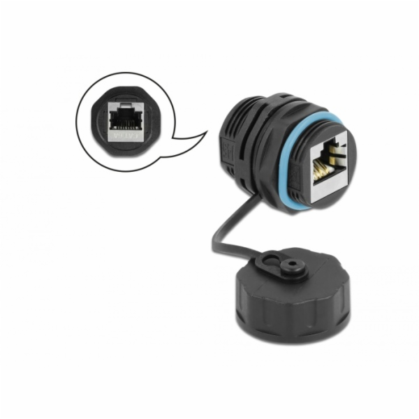 Delock - Síťový propojovací kabel - RJ-45 (F) zapečetěný ...