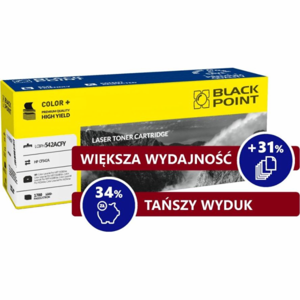Toner Black Point LCBPH542ACFY Yellow Replacement 203A (B...