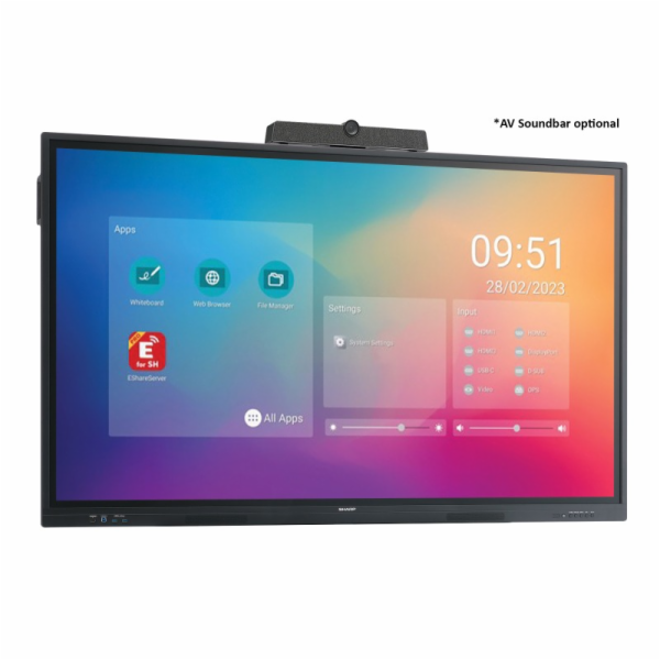 Sharp PN-LC752 - 75" Třída úhlopříčky displej LCD s LED p...
