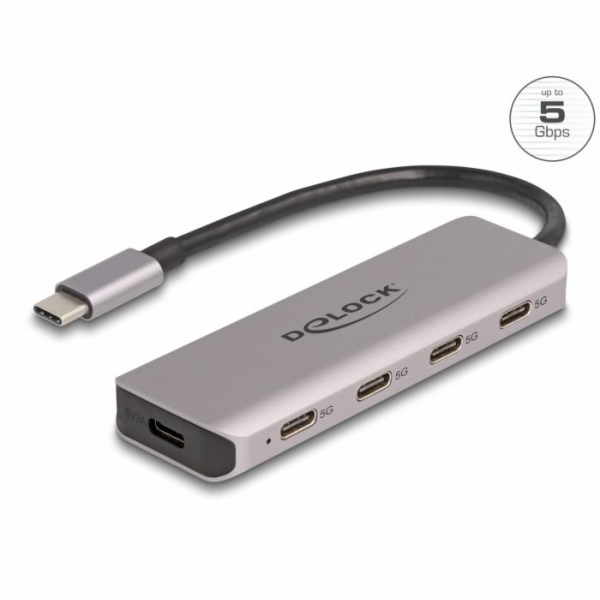 Delock USB 5 Gbps 4 portový Hub USB Type-C™ s konektorem ...