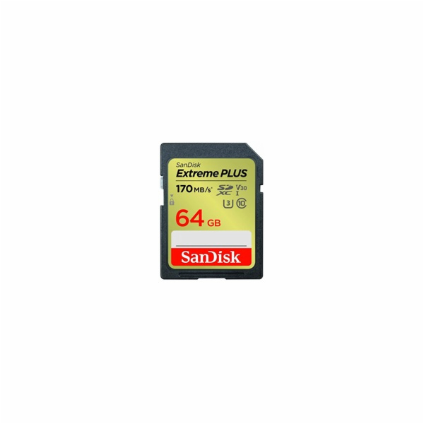 SanDisk SDXC karta 64GB Extreme PLUS (200 MB/s Class 10, ...