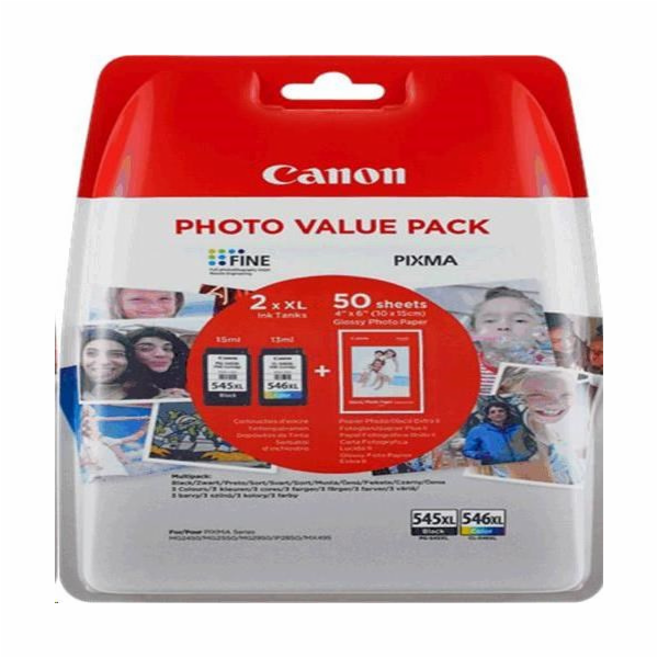 Canon Ink Photo Value Pack PG-545XL/CL-546XL