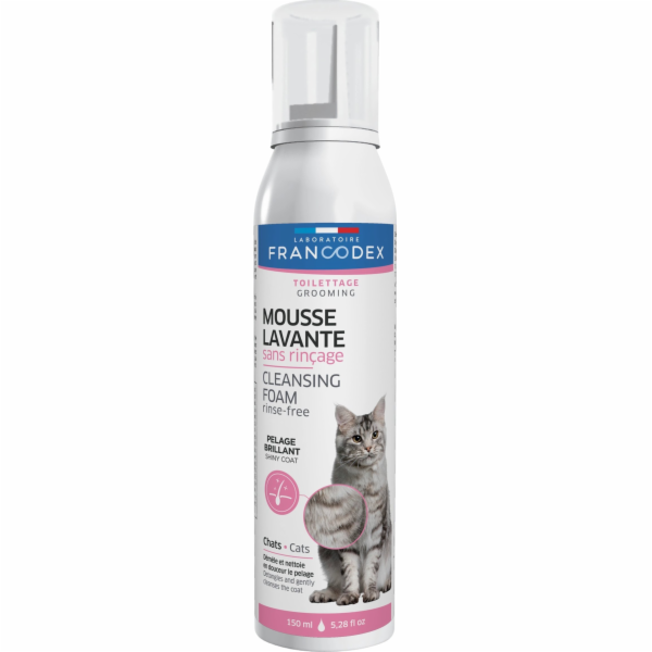 FRANCODEX Bezoplachová mycí pěna pro kočky 150 ml