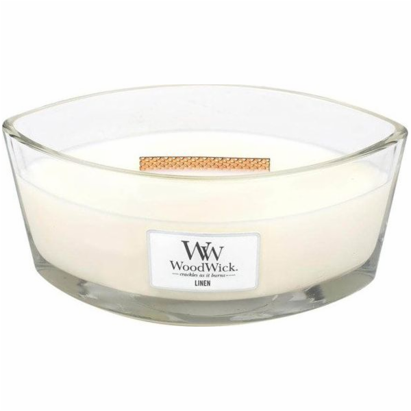 WoodWick vonná svíčka Linen Elipsa 453,6g (76135E)