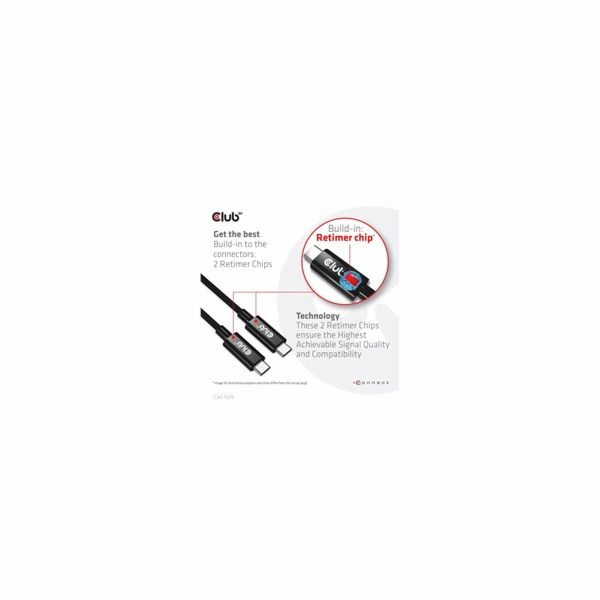 Club3D Kabel USB4 Gen3x2 Typ C 8K60Hz UHD Power Delivery ...