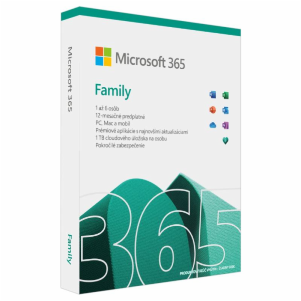 Microsoft 365 Family SK (1rok)