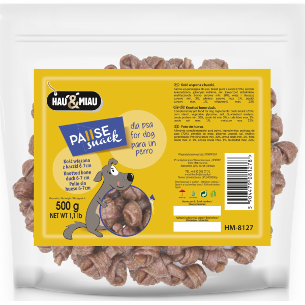 Hau&Meow VÁZANÁ KACHNÍ KOST 6-7cm 500g