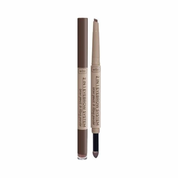 Tužka a houbička na obočí Wibo WIBO_2in1 Eyebrow System 1