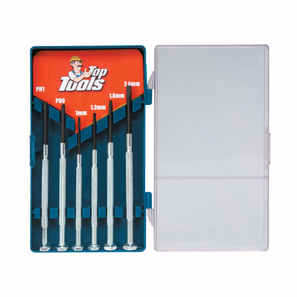 Top Tools Přesné šroubováky 6 ks. (39D193)