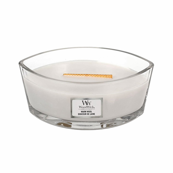 Svíčka WoodWick loď, Warm Wool, Hřejivá vlna, 453.6 g