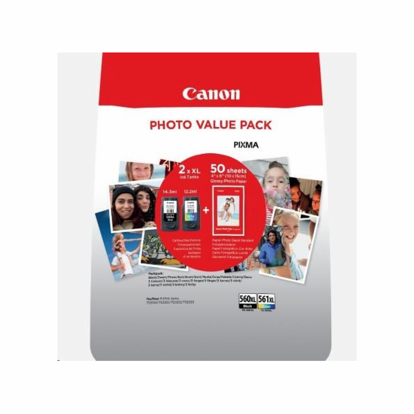 Canon CARTRIDGE CRG PG-560XL/CL-561XL PHOTO VALUE pro PIX...