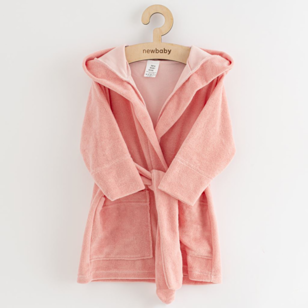 Dětský froté župan New Baby Comfortably pink Vel.80/86