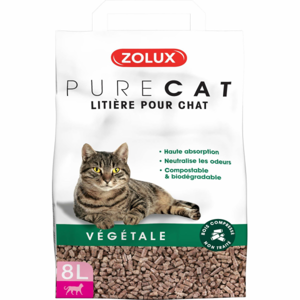 Zolux ZOLUX PURECAT přírodní stelivo na rostliny 8 l