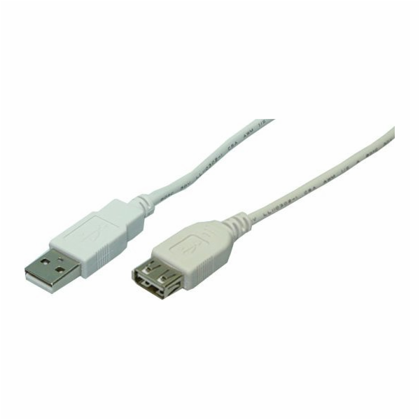 LogiLink USB kabel LogiLink USB kabel, USB 2.0, samec/samice