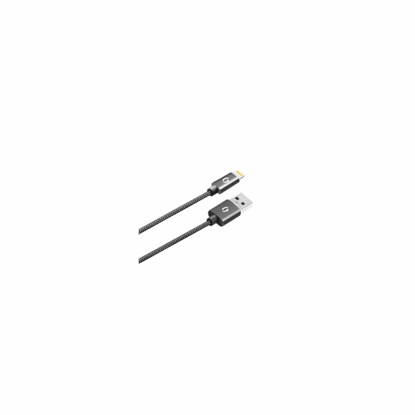 ALIGATOR PREMIUM 2A kabel, Lightning 50cm, černý