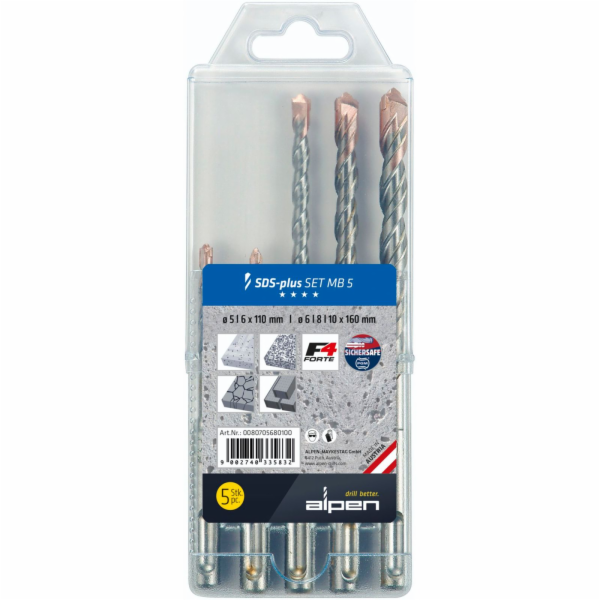 Alpen SDS+ F4 MB5 5-6x110/6-8-10 x160