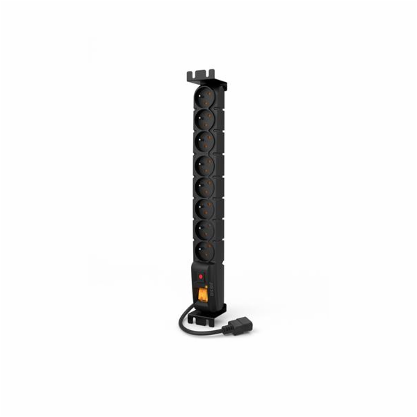 19" napájecí panel ACAR S8/3m 8x230V-3m IEC320 C14