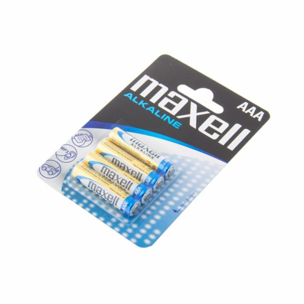 Baterie Maxell Alkaline LR03 (AAA), 4ks, blistr