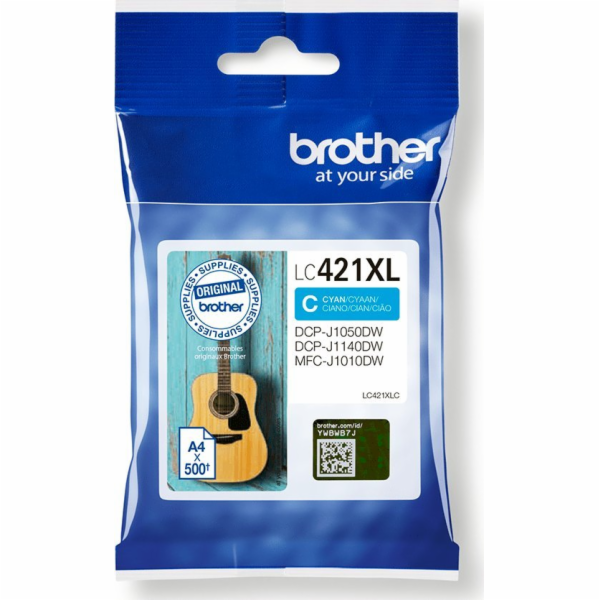 Inkoust Brother azurový LC-421XLC