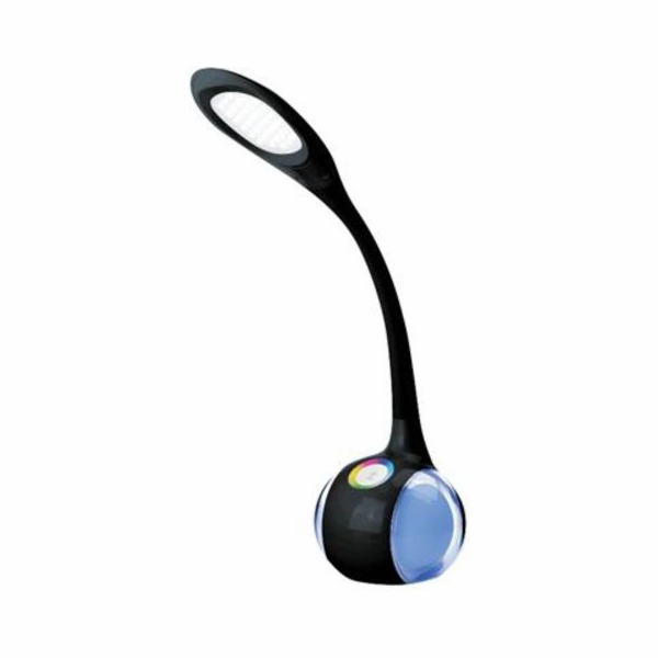PLATINET DESK LAMP 7W + NIGHT LIGHT BLACK