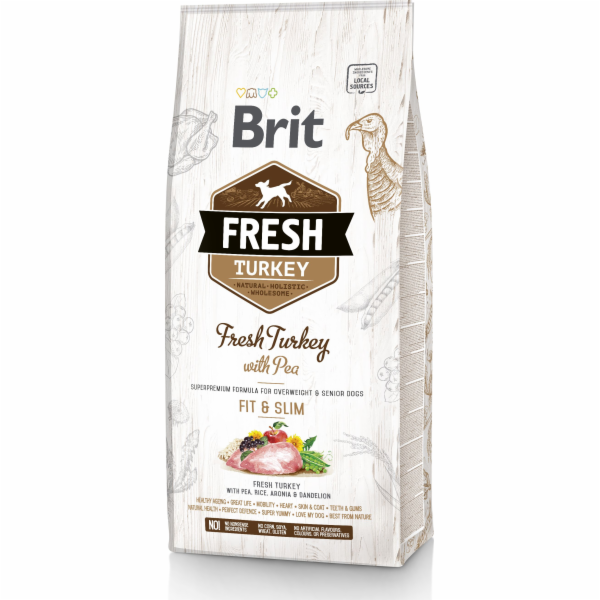 Suché krmivo pro psy Brit Fresh Turkey, 2,5 kg