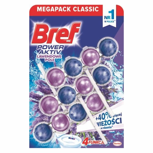 Bref WC blok Power Active Lavender 3x50g