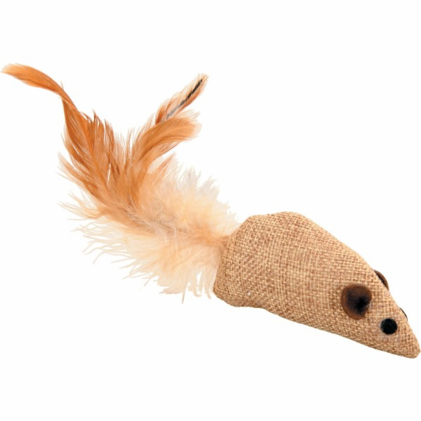 Zolux myš bílá 2 x 4cm textil