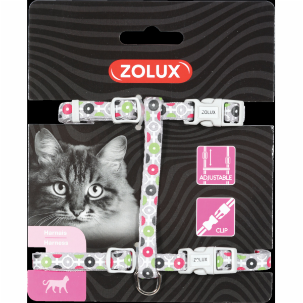Zolux Postroj pro kočky ARROW nylon šedý