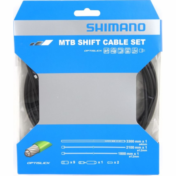 Řadící lanka SHIMANO set pro MTB OT-SP41 OPTISLIC černý