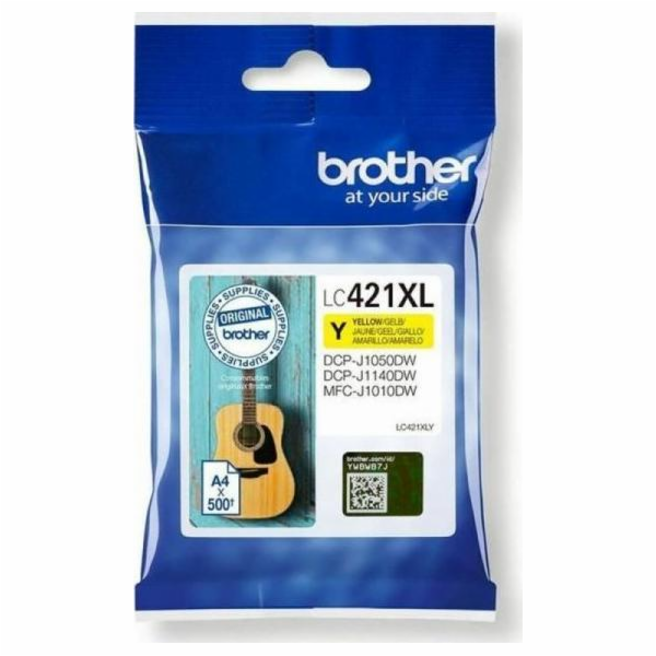 Žlutý inkoust Brother LC-421XLY