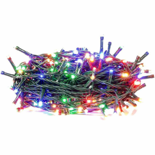 LED vánoční řetěz, 12 m, venkovní i vnitřní, multicolor, ...