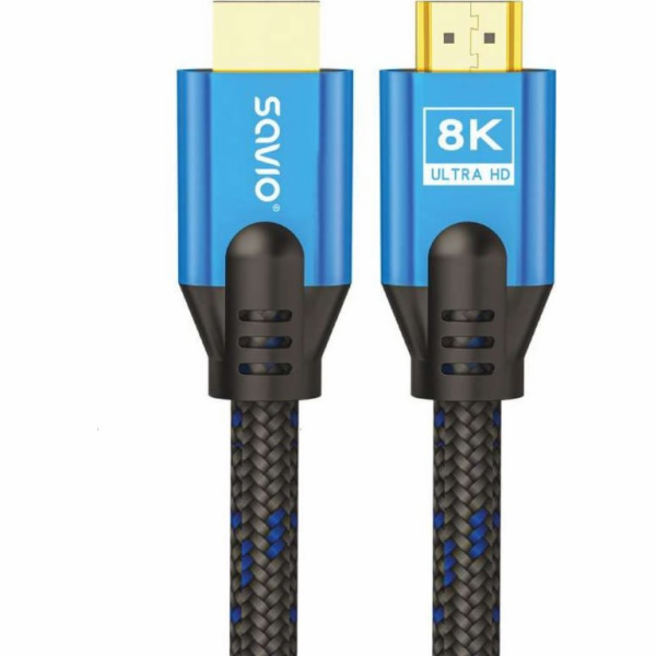 SAVIO CL-169 HDMI v2.1 kabel, 5m, měď, bavlněné opletení,...