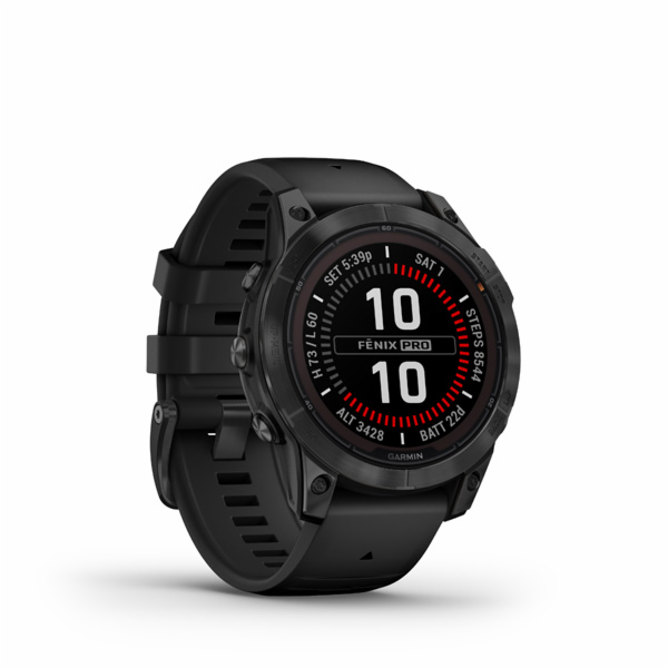 Garmin fenix7 Pro – Solar Edition, Gray / Black Band
