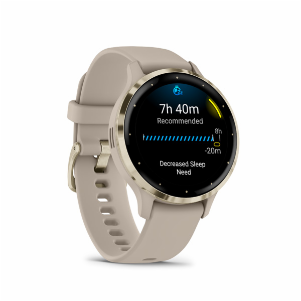 Garmin Venu® 3S, Nerezová luneta Soft Gold, pouzdro Frenc...