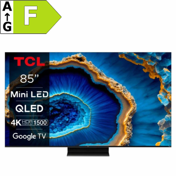 TCL 85C805 TV SMART Google TV QLED/215cm/4K UHD/4000 PPI/...