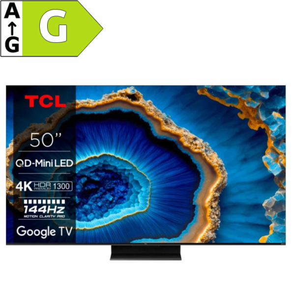TCL 50C803 TV SMART Google TV QLED/126cm/4K UHD/4000 PPI/...