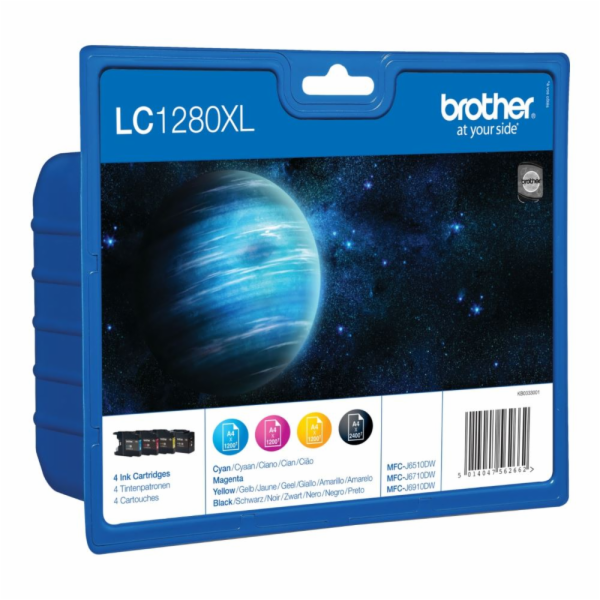 BROTHER LC-1280XLVAL  Ink BK/C/M/Y pre MFC-J6910DW