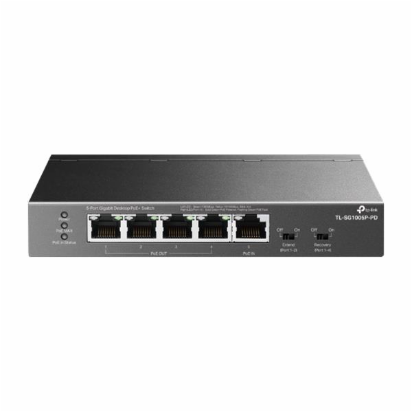 Switch TP-Link TL-SG1005P-PD 1x GLAN s PoE-in, 4x GLAN s ...