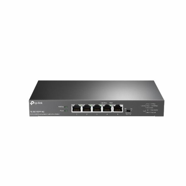 TP-Link switch TL-SG105PP-M2 (5x2,5GbE, 4xPoE++,123W, fan...