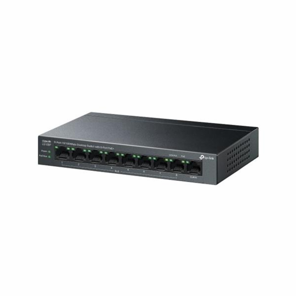 TP-Link LiteWave switch LS109P (9x100Mb/s, 8xPoE+, 63W, f...