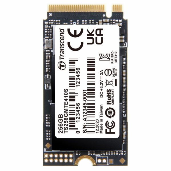 TRANSCEND SSD 256GB 410S, M.2 2242, PCIe Gen4x4, NVMe, 3D...