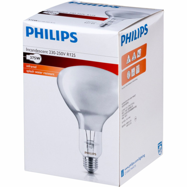 Philips infrared lamp BR125 IR  375W E27 230-250V CL