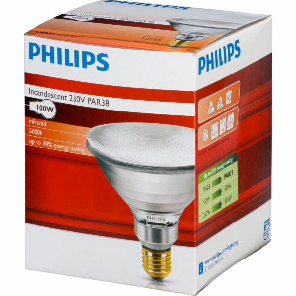 Philips infrared lamp PAR38 IR  100W E27 230V CL