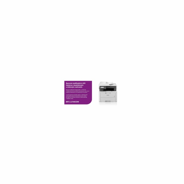 BROTHER multifunkce color LED MFC-L3740CDW - A4 18ppm 512...