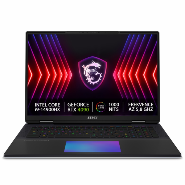 MSI Titan/18 HX A14VIG/i9-14900HX/18"/4K/128GB/2TB + 2TB ...